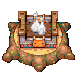 a white flame on a pedestal. clicking on the image will bring you to the next page.